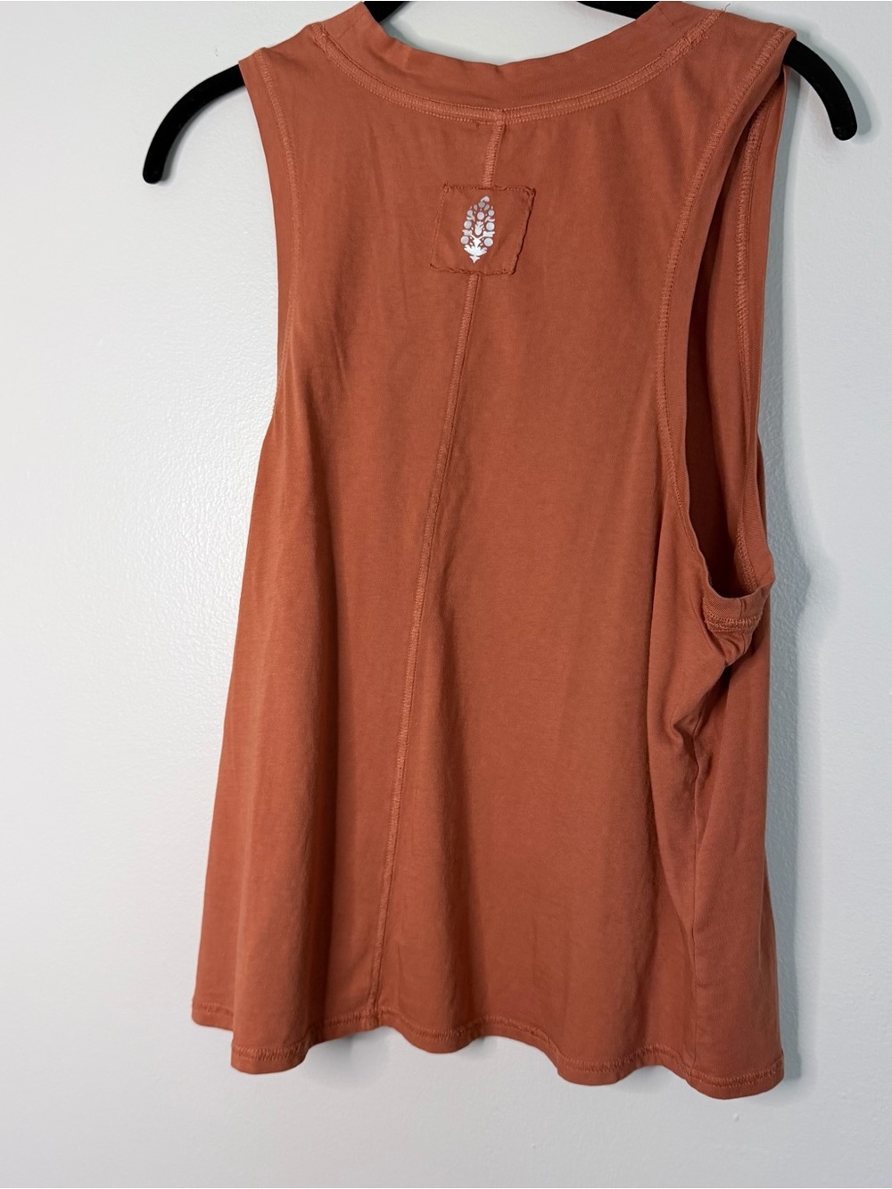 FP Movement by Free People Rust Orange Muscle Tank with Black Graphic - Picture 4 of 8